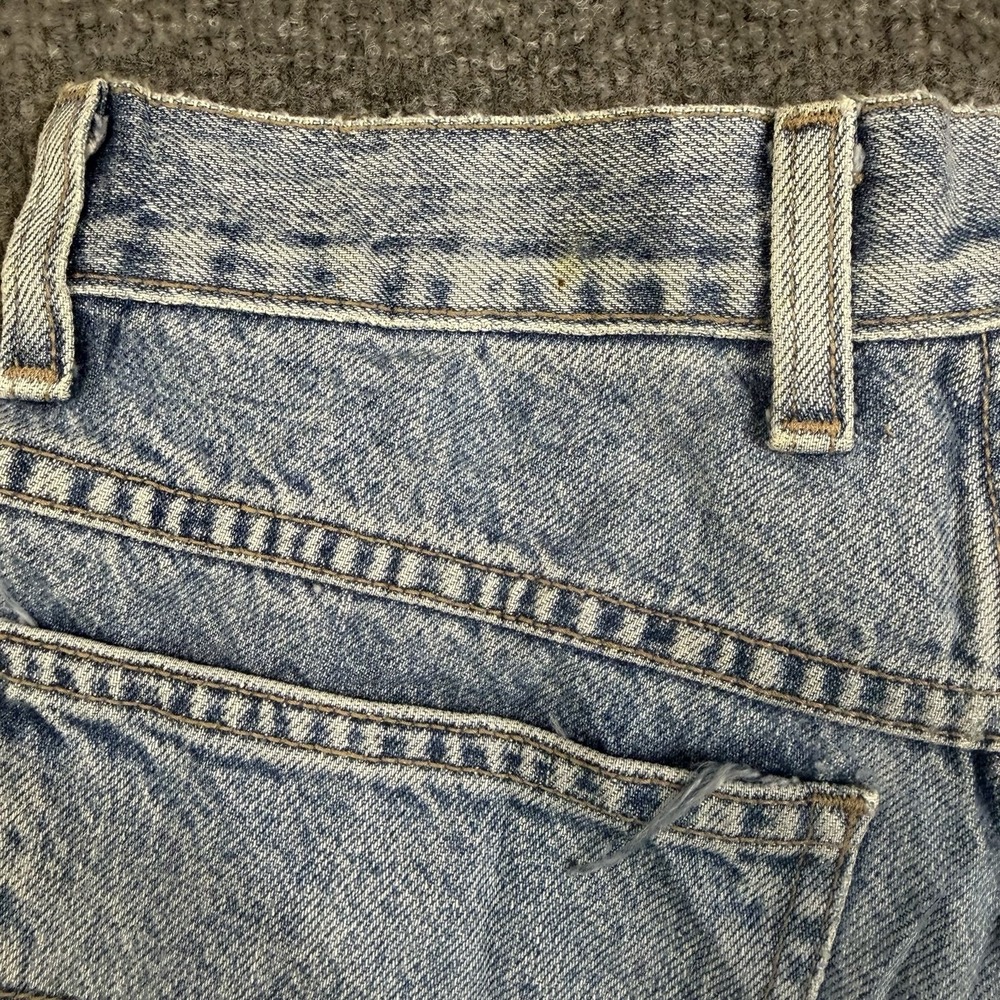 Vintage Lucky Brand Dungarees Jeans Men 30x34 Blue Baggy Gene Montesano USA Made - Picture 14 of 16
